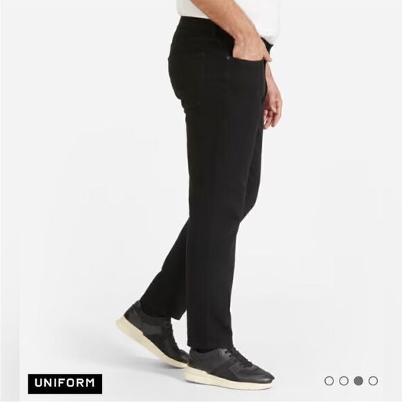 NWT Everlane The Athletic 4-Way Stretch Organic Jean Uniform in Black Size 31x32 - Picture 13 of 14